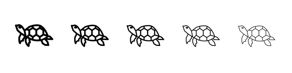 turtle icon black and white vector sign