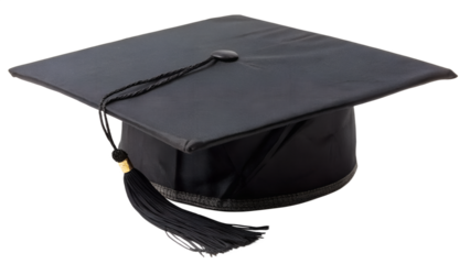 graduation cap isolated on white