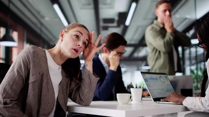 Office Worker's Shocked Expression While Dealing - Powered by Adobe