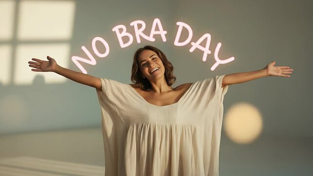 Celebrating no bra day with joy and confidence
