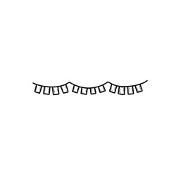 hand drawn flag decoration
