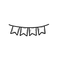 hand drawn flag decoration