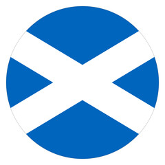 Obraz premium Flag of Scotland Circle