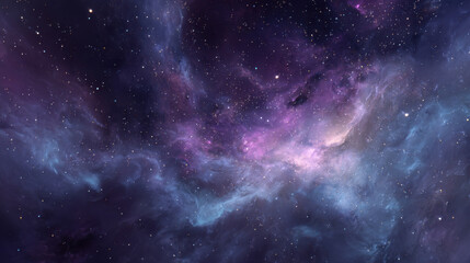 Space nebula and galaxy.