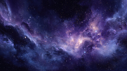 Space nebula and galaxy.