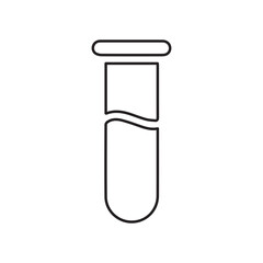 test tube line icon