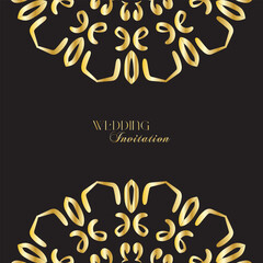 The Gold Mandala Wedding Iinvitation Card