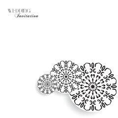 Elegant Black and White Wedding Iinvitation Card