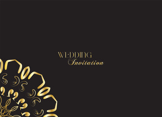 The Gold Mandala Wedding Iinvitation Card © Adin