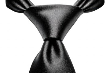 Black Tie Knot Close-up (2)
