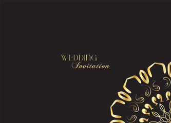 The Gold Mandala Wedding Iinvitation Card