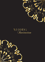 The Gold Mandala Wedding Iinvitation Card