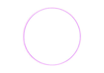 Purple neon circle light glowing frame abstract background, On Transparent Background, Png Image