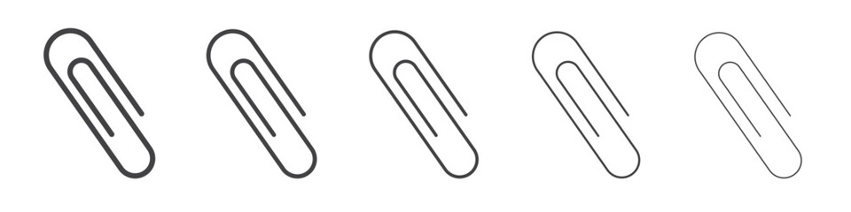 Obraz premium Clip icon vector outline set illustration sign