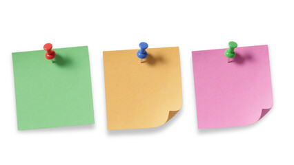 Colorful Square Sticky Notes or memo with Push Pins 