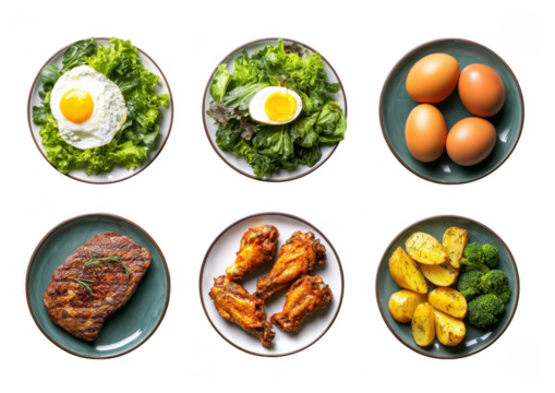 Healthy Food Variety Plates