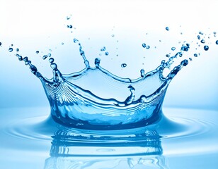 神秘的な水の輝き：光が反射し、微かな霧を帯びた抽象的な水しぶき - 清涼感とエネルギーの表現