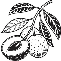 Fresh, ripe apple vector illustration with a green leaf, perfect for healthy food and nature designs