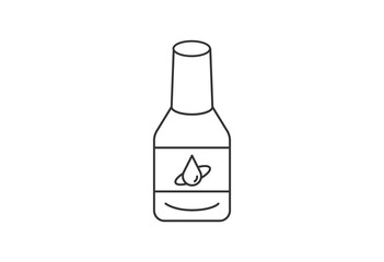 Eye Drops Bottle – Flat Style Illustration

