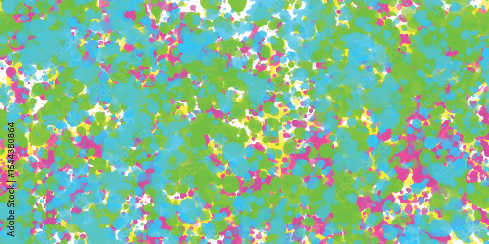 Poster abstract artistic background featuring a vibrant assortment of colorful splatters and splashes in sh