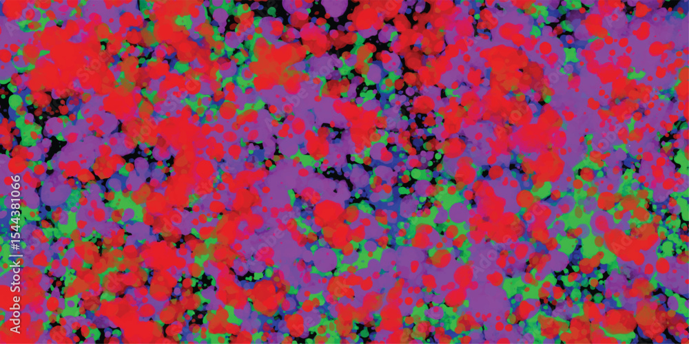 Aufkleber abstract background comprised of colorful scattered circular shapes creating a textured pattern with