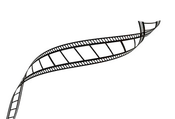 movie film cinema action background - 3d rendering
