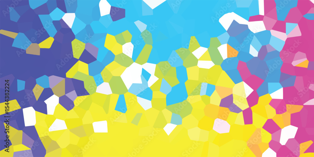 Poster abstract geometric mosaic background featuring a spectrum of bright colors for modern digital design