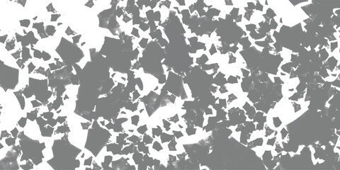 Abstract geometric composition featuring overlapping gray and white shapes creating a modern textured background suitable for various design applications