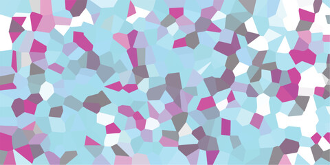 Abstract geometric mosaic in blue and pink colors a colorful irregular pattern texture for backgrounds and digital design