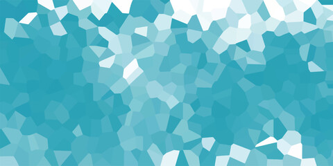 Abstract mosaic background in varying shades of blue and white featuring a crystal structure perfect for digital art designs and creative projects