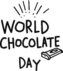 world chocolate day vector
