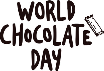 world chocolate day vector