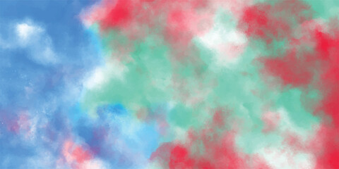 Abstract watercolor wash background with vibrant hues of blue red and green perfect for design projects and creative concepts