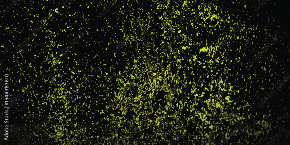 Poster artistic abstract background featuring a pattern of small yellow shapes on a black surface suitable 
