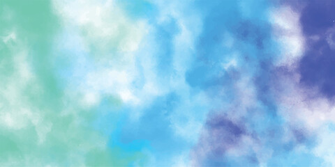 Watercolor background in shades of blue and green creating a dreamy artistic feel great for a unique texture in your design projects