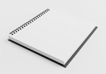 Blank Spiral Notebook Mockup Perfect for showcasing designs, branding, or illustrations.  Clean and minimalist design ready for your creative projects.