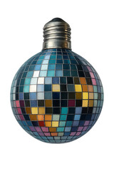 Disco Ball Bulb: A unique fusion of illumination and celebration, a disco ball transformed into a light bulb, radiating an aura of joy and vibrancy.