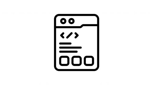 Coding Animation Icon