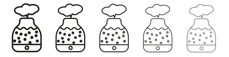 humidifier icon vector outline set illustration sign