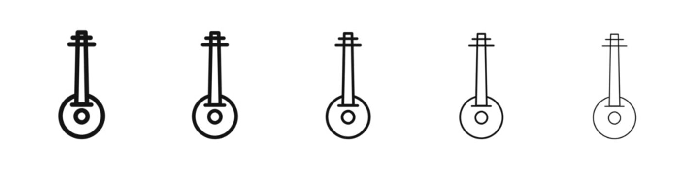 kora icon vector outline set illustration sign