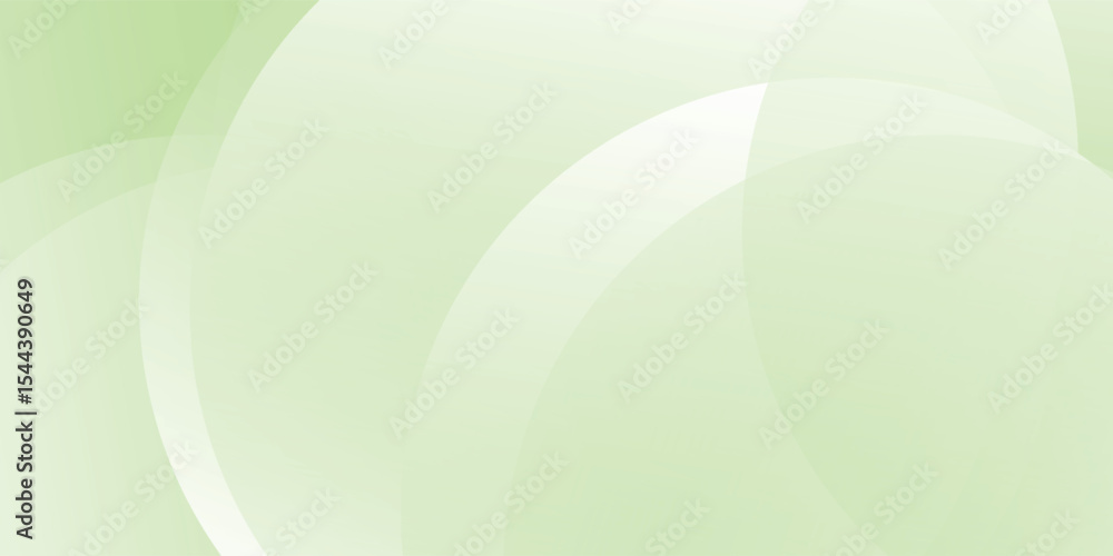 Poster green and white vector gradient abstract background design. futuristic geometric circle modern vecto