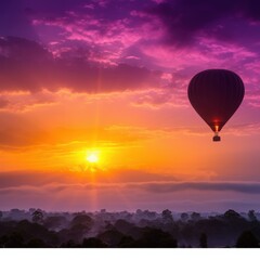 Hot Air Balloon Sunrise Flight