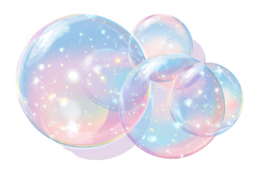 Pastel Bubbles Cluster