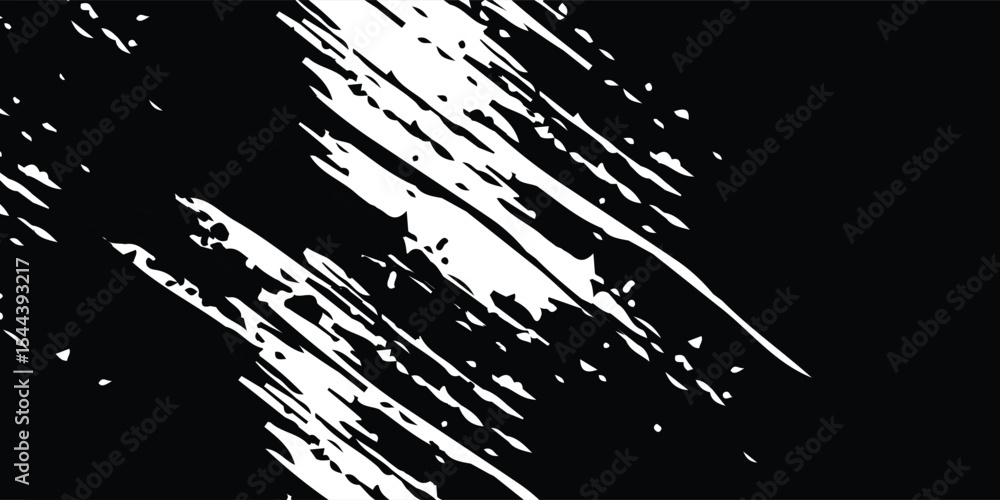 Poster dots halftone white and black color pattern gradient grunge texture background. grunge design vector