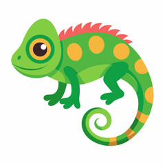 Fototapeta premium Simple Chameleon Illustration