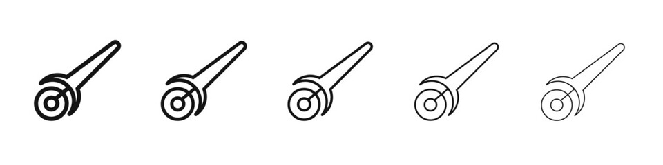 Pizza Cuttier icon vector outline set illustration sign