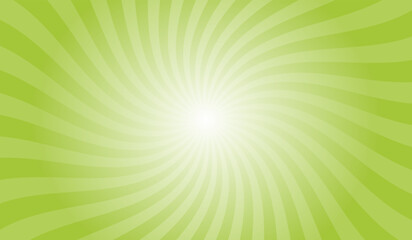 Fototapeta premium Abstract earth green background with rays retro starburst. Spiral radial striped backdrop design. Sunbeam swirl light retro design. Vintage sunrays swirl sun beam pattern.