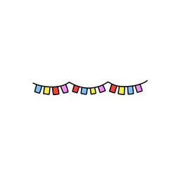 Colorful flag decoration
