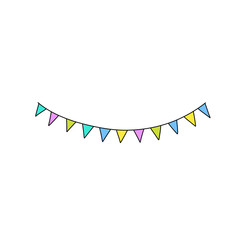 Colorful flag decoration