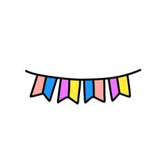 Colorful flag decoration